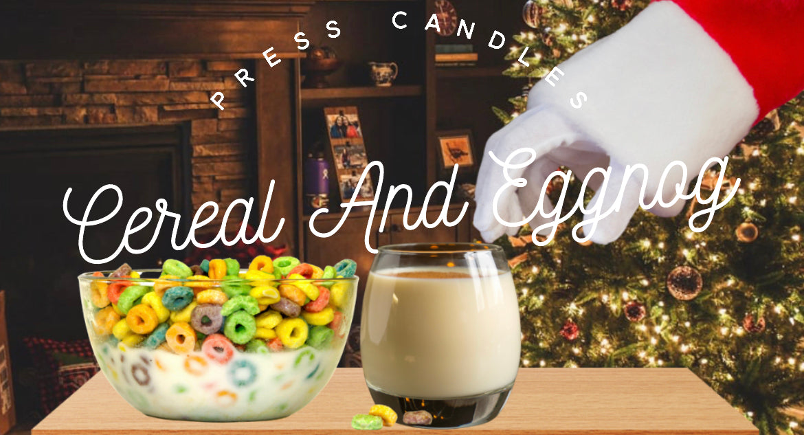 Cereal and eggnog