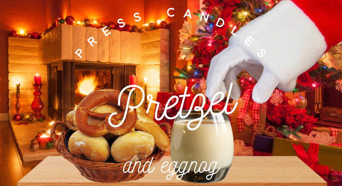 Pretzel and eggnog