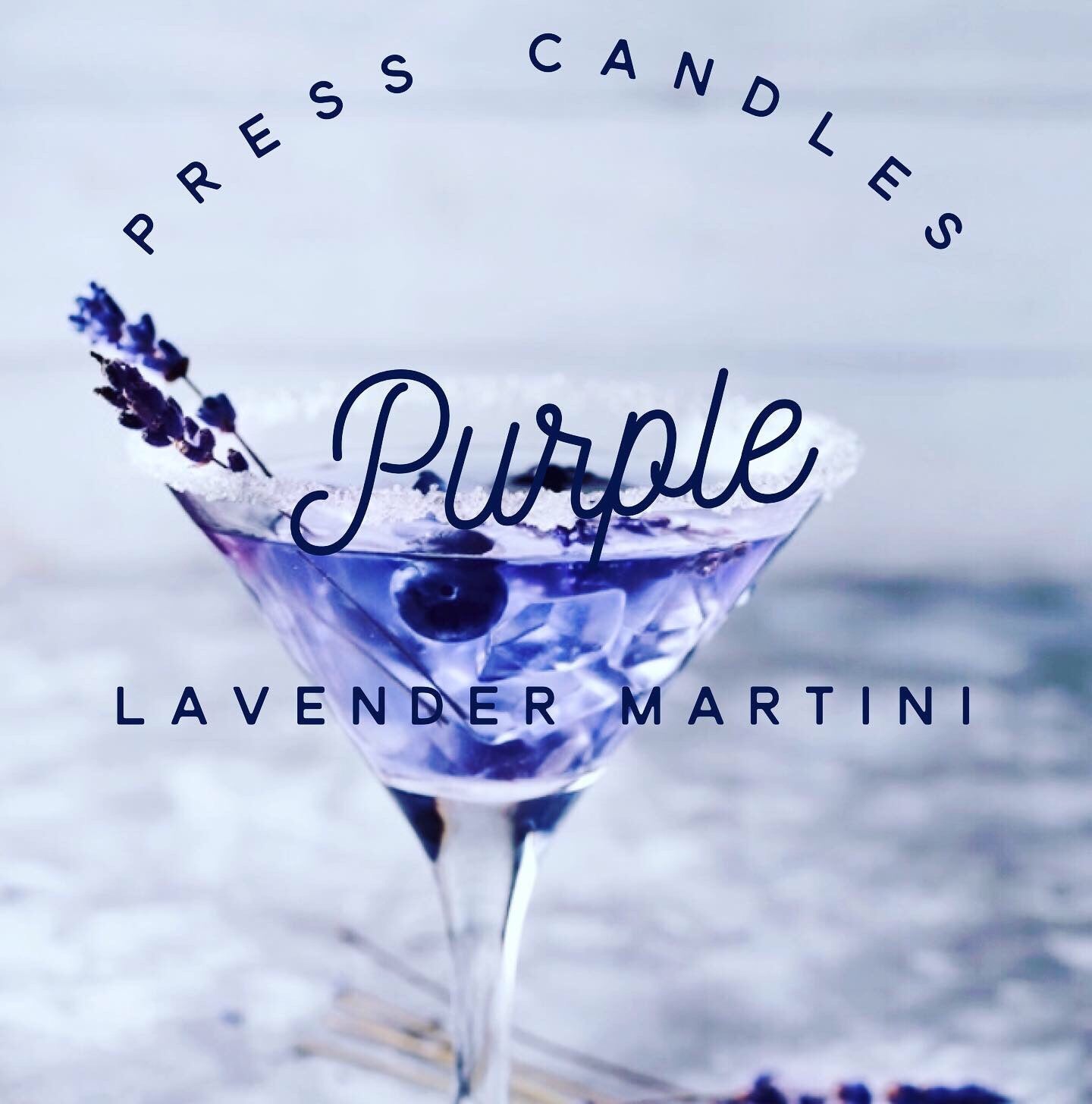 Purple lavender martini